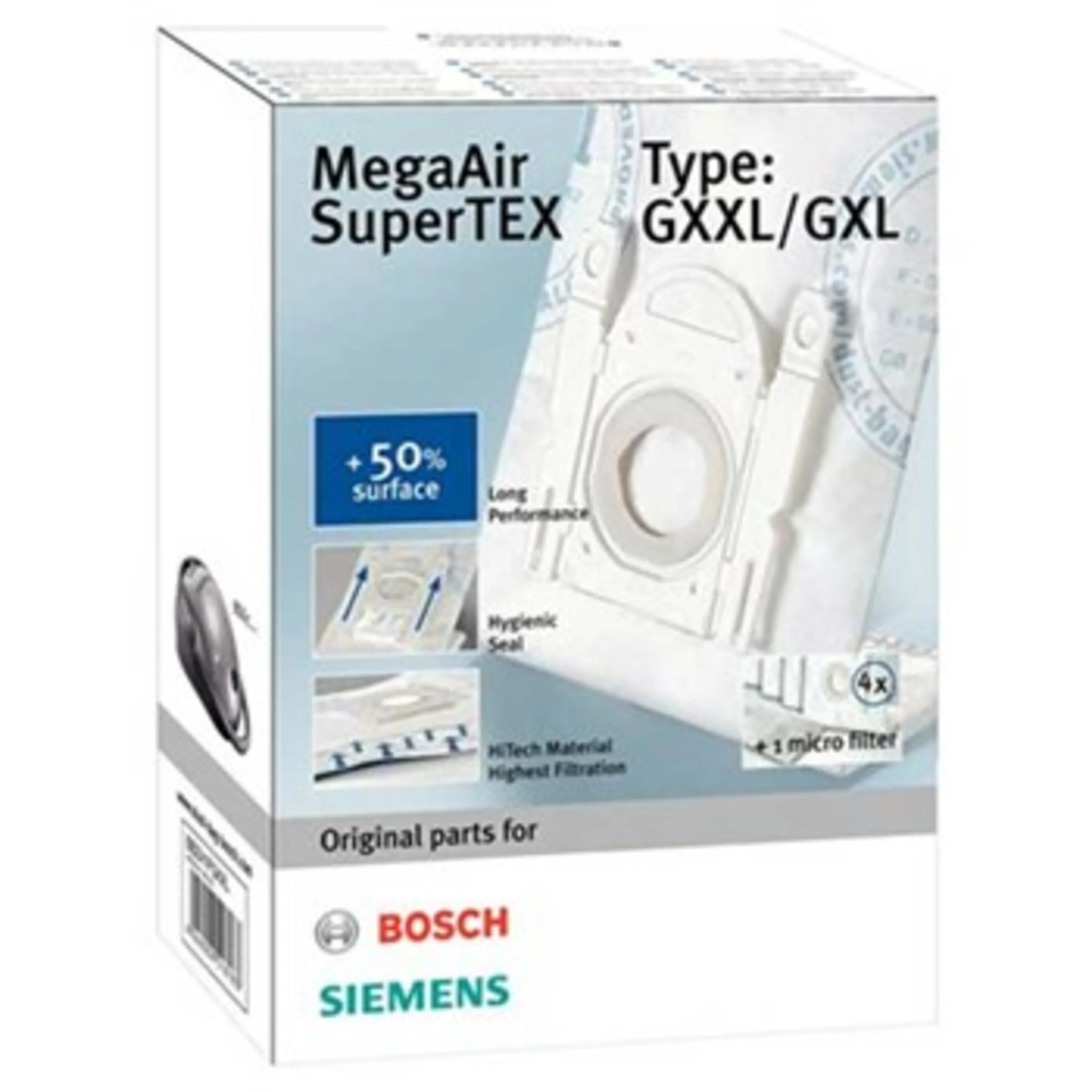 پاکت جاروبرقی بوش و زیمنس TYPE GL پاکت جاروبرقی بوش و زیمنس TYPE GL